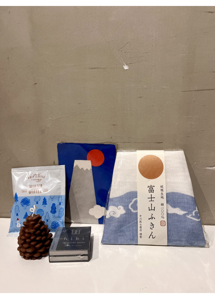 富士山の盒 •  Christmas Wooden Box set C 